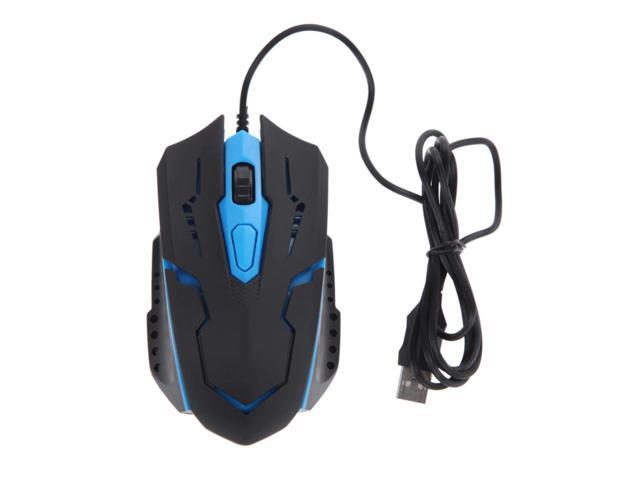 3200DPI 4 Buttons 7 Colors LED Optical USB Wired Mouse Gamer Mice ...