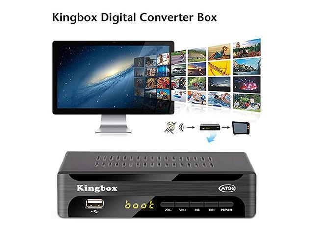 Kingbox Digital Tv Converter Box For Analog Tv Atsc Tuner With Record And Pause Live Tv Usb Multimedia Playback Hdtv Set Top Box For Hd 1080p 18 Version Newegg Com