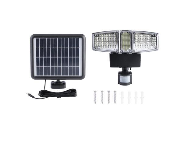 178led Three Head Outdoor Solar Powered Motion Sensor Activated Light Flood Lamp Induction Jy1701 178 Newegg Com