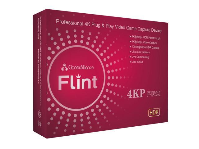  ClonerAlliance Flint 4KP Pro, 4K@60fps HDR Passthrough,  4K@30fps & 1080p@60fps HDR Video Capture with Mic Input, Ultra-Low Latency,  for PS5, Xbox X/S. : Electronics