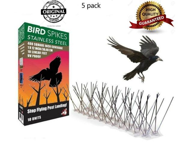 Bird Pigeon 300 Spikes Stainless Steel Repellent Pest Cats 5x50cm