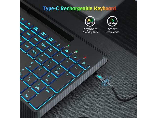 iClever GK08 Wireless Keyboard and Mouse - Rechargeable Keyboard Ergonomic  Quiet Full Size Design with Number Pad, 2.4G Stable Connection Slim Mac  Keyboard and Mouse for Windows Mac OS Computer 