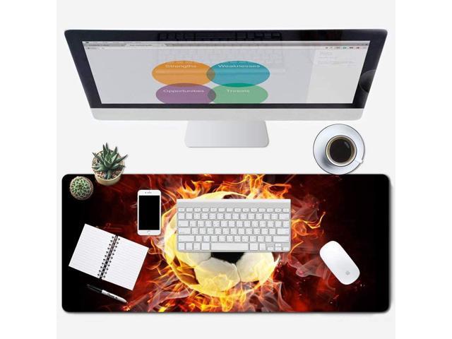 Insten RGB LED Mouse Pad, Extended Large, Smooth Non-Slip Mat for  Wired/Wireless Gaming Computer Mouse, Black, 31.5x11.8 inch