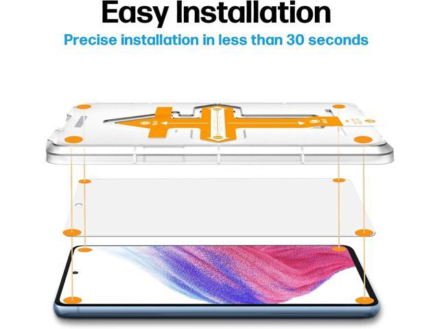 Power Theory Designed for iPhone X, iPhone Xs Screen Protector Tempered  Glass [9H Hardness], Easy Install Kit, 99% HD Bubble Free Clear, Case