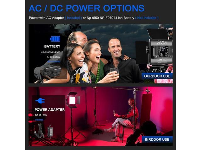 GVM RGB Video Lighting, Bi-Color LED Video Light Kit with App Control, 2 Packs 850D Photography Lighting Kit CRI 97+ for Web Conference, 