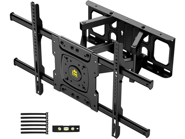 Full Motion TV Wall Mount Bracket for Most 37-86 inch TVs, Swivel Tilt  Extension Level TV Mount, Max VESA 600x400mm, Holds up to 132lbs & 16 Wood