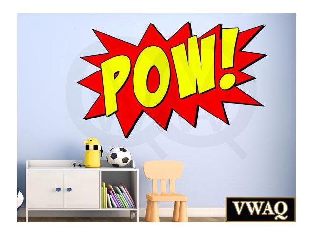 Vwaq Comic Book Pow Wall Decal Sound Effect Superhero Pow Vinyl