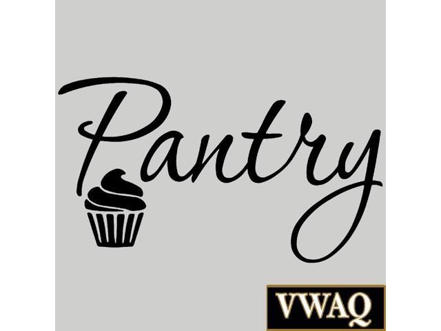 Vwaq Pantry Wall Decal Kitchen Door Sticker Snack Room Wall Decor