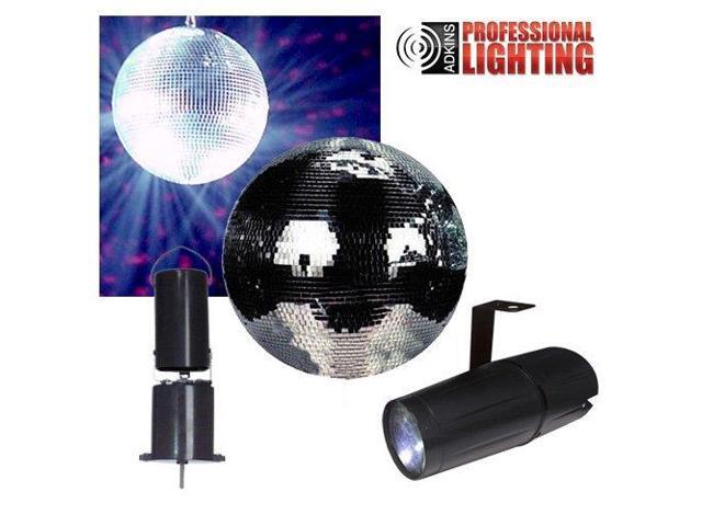 8 Disco Mirror Ball Complete Party Kit With Led Pinspot And Motor Dj Lights Newegg Com