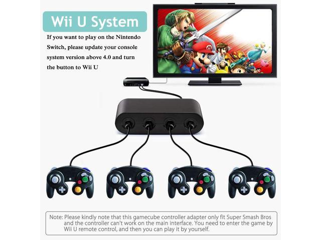 E Net Gamecube Controller Adapter Updated Version Adapter Converter Wii U Switch Pc No Driver Needed Usb 4 Port Gamecube Ngc Controller Adapter Multi Player Games Easy To Plug Newest Version Newegg Com