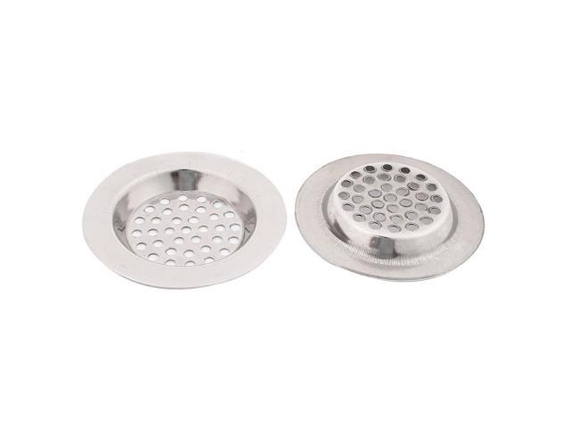 Bathroom Kitchen Stainless Steel Basin Sink Drain Strainer 2pcs Newegg Com