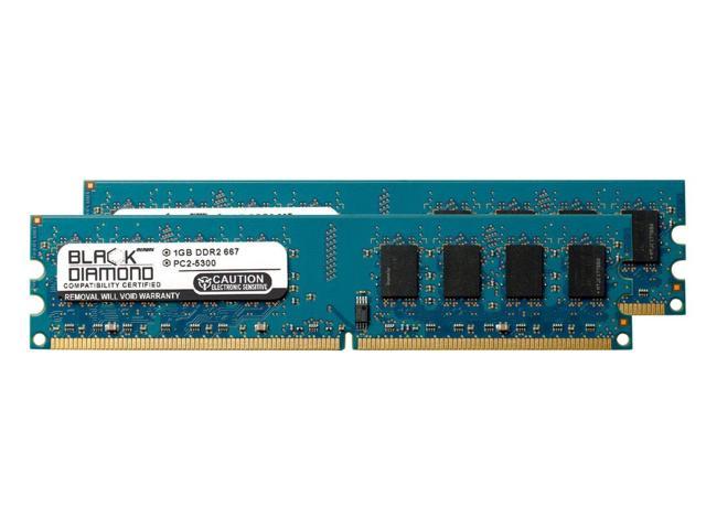 2GB 2X1GB RAM Memory for MSI 946 Series 946GZ Neo DDR2 DIMM 240pin PC2-5300 667MHz Black Diamond Memory Module Upgrade 