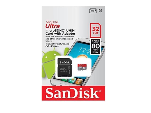 Sandisk 32gb Ultra A1 Microsdhc Uhs Iclass 10 Memory Card Speed Up To