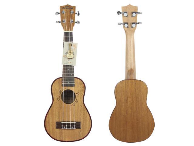 Flower Acoustic Guitar - Ukulele 4 String 21 Inch Peach Flower Core Acoustic Guitar Hawaiian Small Guitar Brown Newegg Com