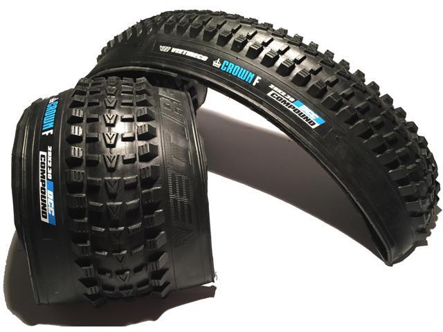2 Rubber Fluid 26x2.50 Pair Of Bicycle Tires Folding Bead Tackee Compound Vee
