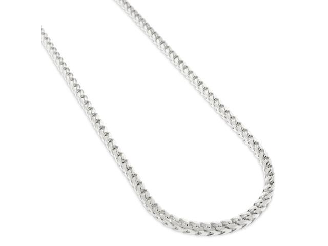 Solid 925 Sterling Silver Franco Chain Necklace 2.5mm ITALY Unisex ALL Sizes 