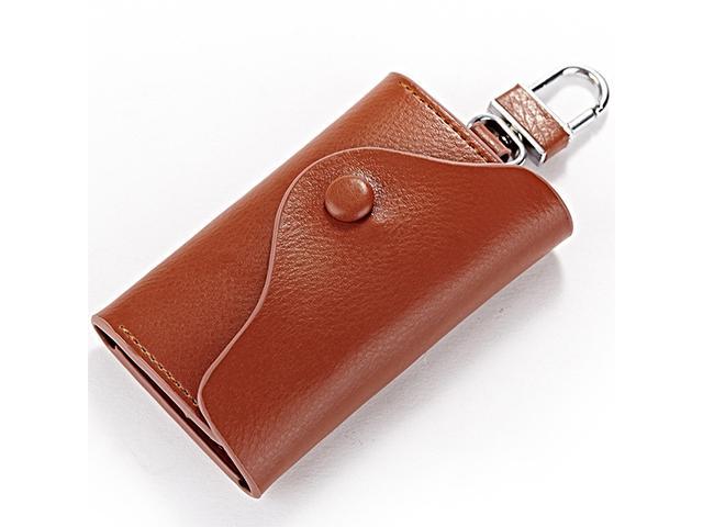 Wallet Mens Wallet Multi-Purse Wallet Coin Purse Brown Wallet Short Card Bag Key Bag 