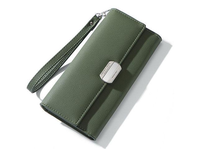 ladies leather wallet with coin purse