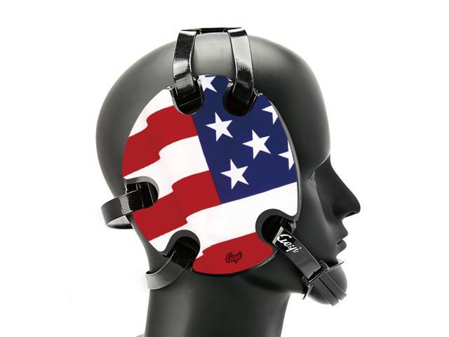 Geyi Wrestling Headgear with American Flag Decals 