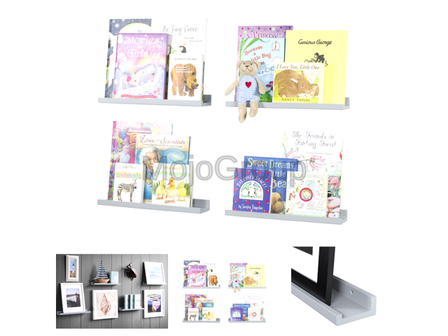 Js Wallniture Denver Wall Mounted Floating Shelves For Nursery Decor Kid S Roo Newegg Com