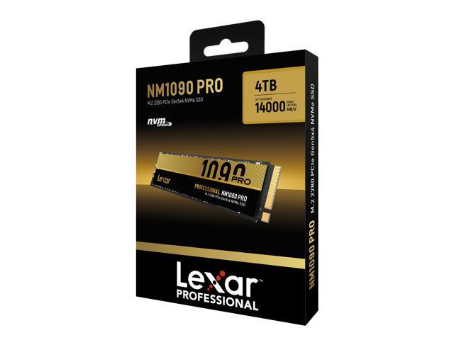 Lexar SSD LNM-1090Pro 4TB M.2 NVMe High Speed PCIe Gen5 LNM109P004T-RNNNG