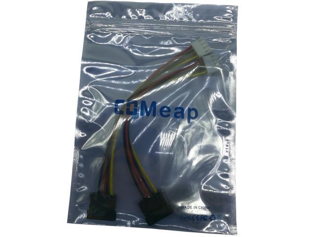19cm 4 Pin to 15 Pin SATA Female Hard Drive Power Adapter Cable Compatible with Hikvision Video Recorder 7.5-in 2-Pack COMeap