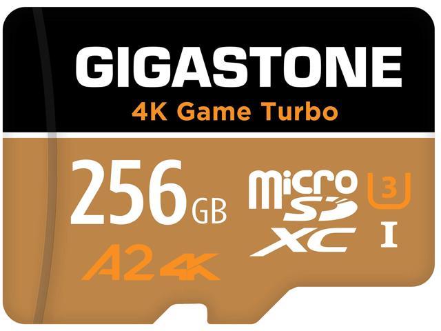 Mini-case Gigastone 256GB Micro SD Card with SD Adapter MicroSDXC Memory Card for Android Phone Tablet GoPro Camera Drone PC A1 V30 U3 C10 90MB/s