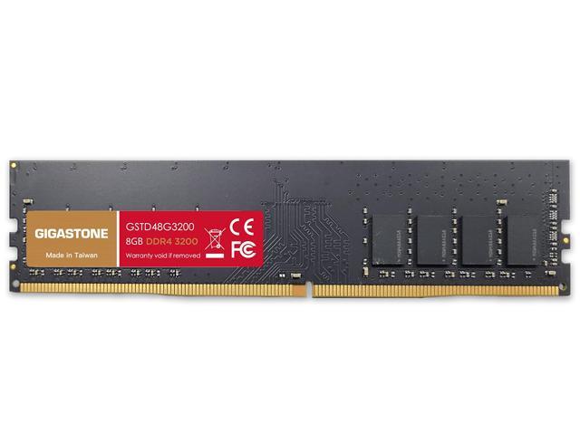 Gigastone DDR4 8GB 3200MHz PC4-25600 CL16 1.35V UDIMM 288 Pin Unbuffered Non ECC for for PC