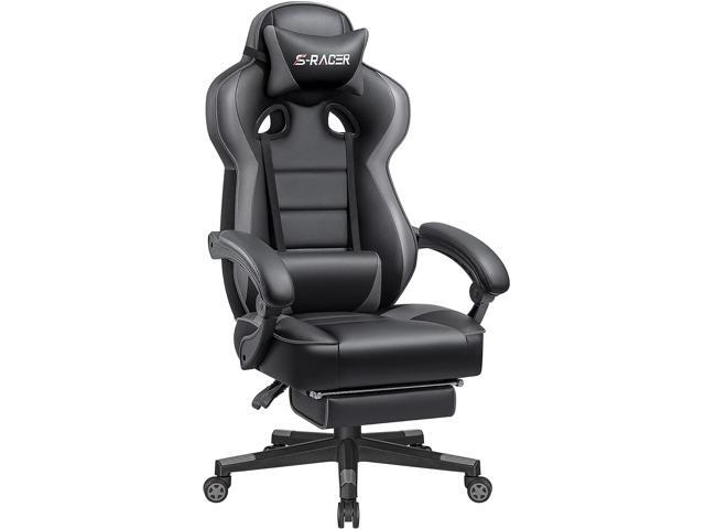 Homall Gaming Racing Style Reclining Ergonomic Home Office Computer High Back PU Leather 