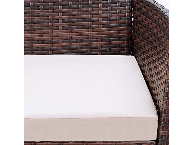 Homall 4 Pieces Outdoor Patio Furniture Sets Rattan Chair Wicker Set Indoor Use Backyard Porch Garden Poolside Balcony Clearance Beige Newegg Com Homall 4 Pieces Outdoor Patio Furniture, Indoor Wicker Furniture Clearance