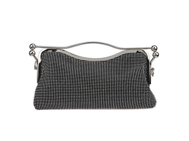 black evening bags with rhinestones