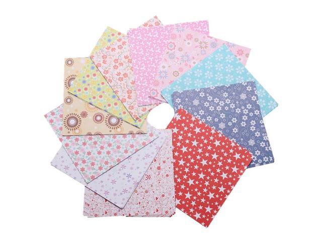 1 Pack Floral Square Folding Crane Origami Chiyogami Craft Lucky Wish Paper Size Lxw 15x15cm Neweggcom