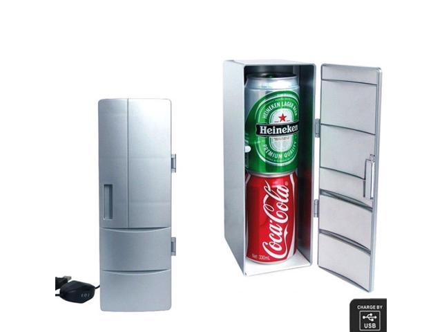 Small Mini USB 5V Cans Fridge Beverage Cooler and Refrigerator Easy to Use 