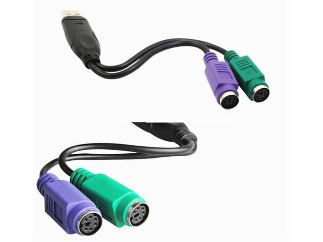 Usb Male To 6pin 6 Pin Ps2 For Ps2 Female Extension Cable Y Splitter Adapter Connector For 