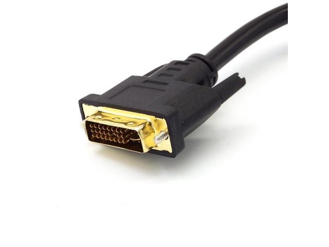 High Quality Dvi I 24 5 Pins Male To 2 Dual Vga Female Monitor Adapter