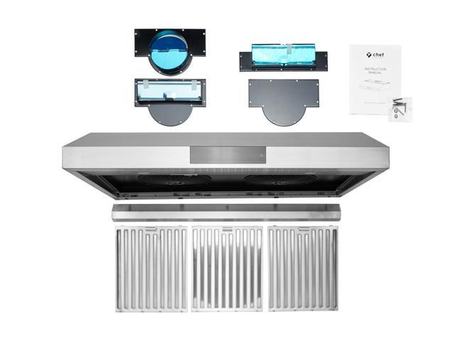 Chef 36 Under Cabinet Range Hood Ps18 Stainless Steel Pro Chef 36 Under Cabinet Range Hood Ps18
