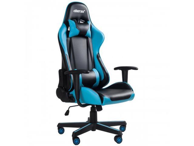 FAUNOW High Back E-Sports Gaming Chair with Headrest and Lumbar Support