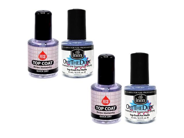 Excuse Me Quick Dry Fast Top Coat 0 5 Oz Inm Out The