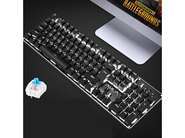 AULA F2010 Mechanical USB Wired Keyboard, 104-Key Computer Gaming Keyboard With Colorful Backlight Black