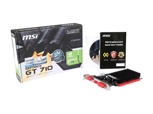 Refurbished: MSI GeForce GT 710 Video Card GT 710 1GD3H LP-R