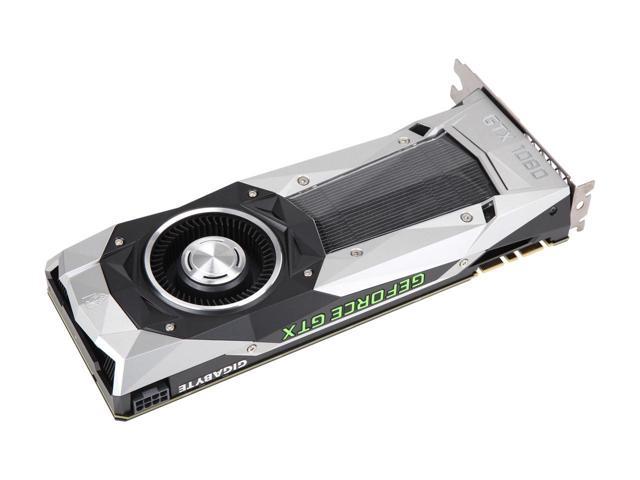 GIGABYTE GeForce GTX 1080 FE DirectX 12 GV-N1080D5X-8GD-B 8GB 256-Bit  GDDR5X PCI Express 3.0 x16 SLI Support ATX Video Card