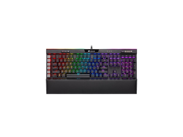 Corsair K95 Rgb Platinum Xt Mechanical Gaming Keyboard Backlit Rgb Led Cherry Mx Rgb Silver Black Newegg Com