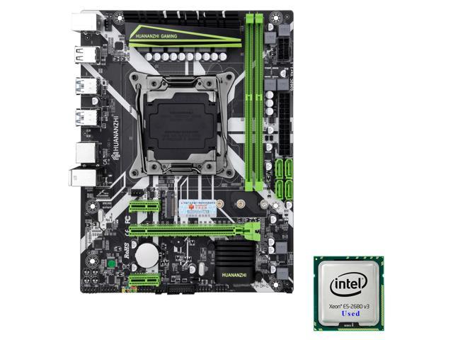 HUANANZHI X99-8M M-ATX Desktop Motherboard LGA 2011-v3 DDR4 RAM M.2 Socket  DDR4 USB 3.0 + Intel Xeon E5 2680 V3 CPU Solution Combo