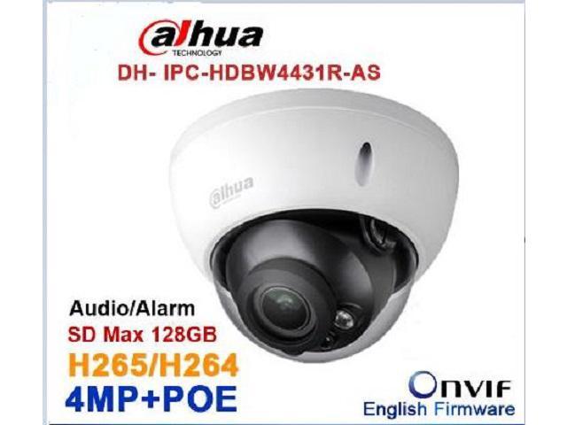 Dahua 4MP IP Camera IPC-HDBW4433R-AS Replace HDBW4431R-AS Audio PoE CCTV Camera 
