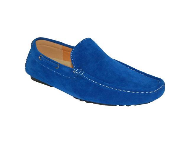 blue driving shoes