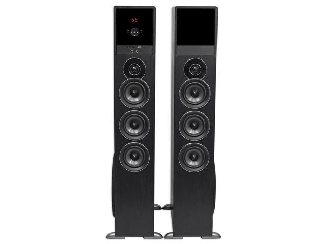 Rockville TM150B Black Home Theater System Tower Speakers 10" Sub/Blueooth/USB 