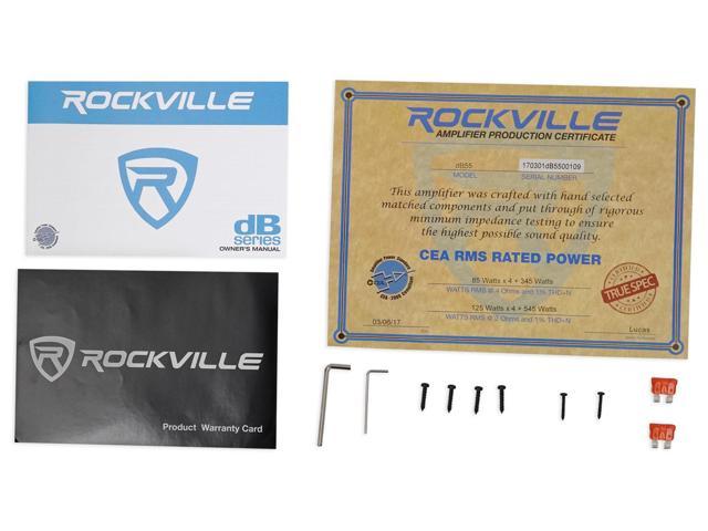 Rockville dB55 4000 Watt/2000w RMS 5 Channel Amplifier Car Stereo Amp Loud!! 
