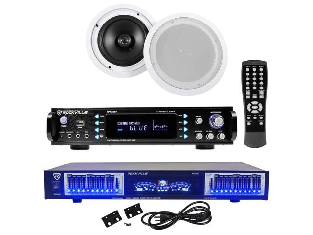 Rockville Rpa60bt Home Theater Bluetooth Receiver 10 Band Eq 8