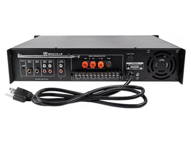 Rockville RCS350-6 350 Watt 6 Zone 70v Commercial/Restaurant  Amplifier/Bluetooth