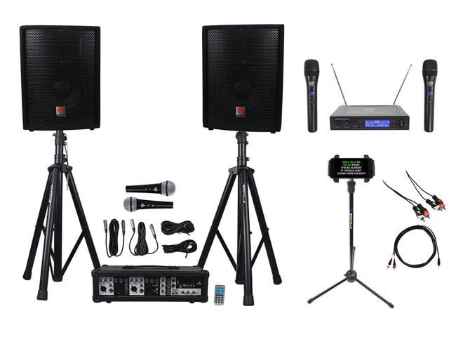 Rockville Dual 10" Android /iphone/ipad/Laptop/TV Youtube Karaoke Machine/System